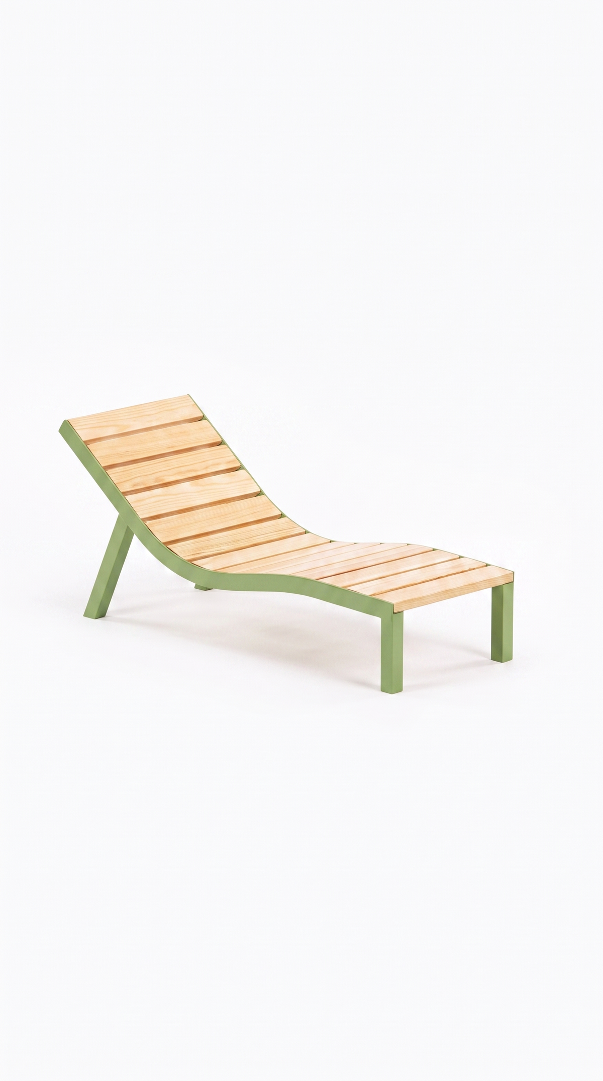 Chaise Longue KITA - Vert sauge