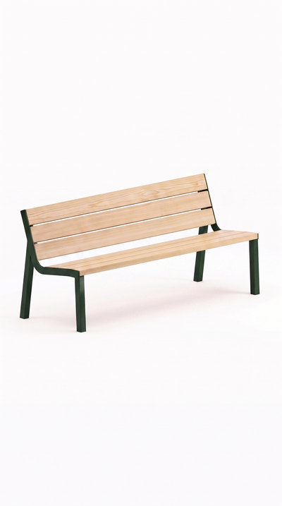 Banc KITA - Vert sapin - Aucun accoudoir