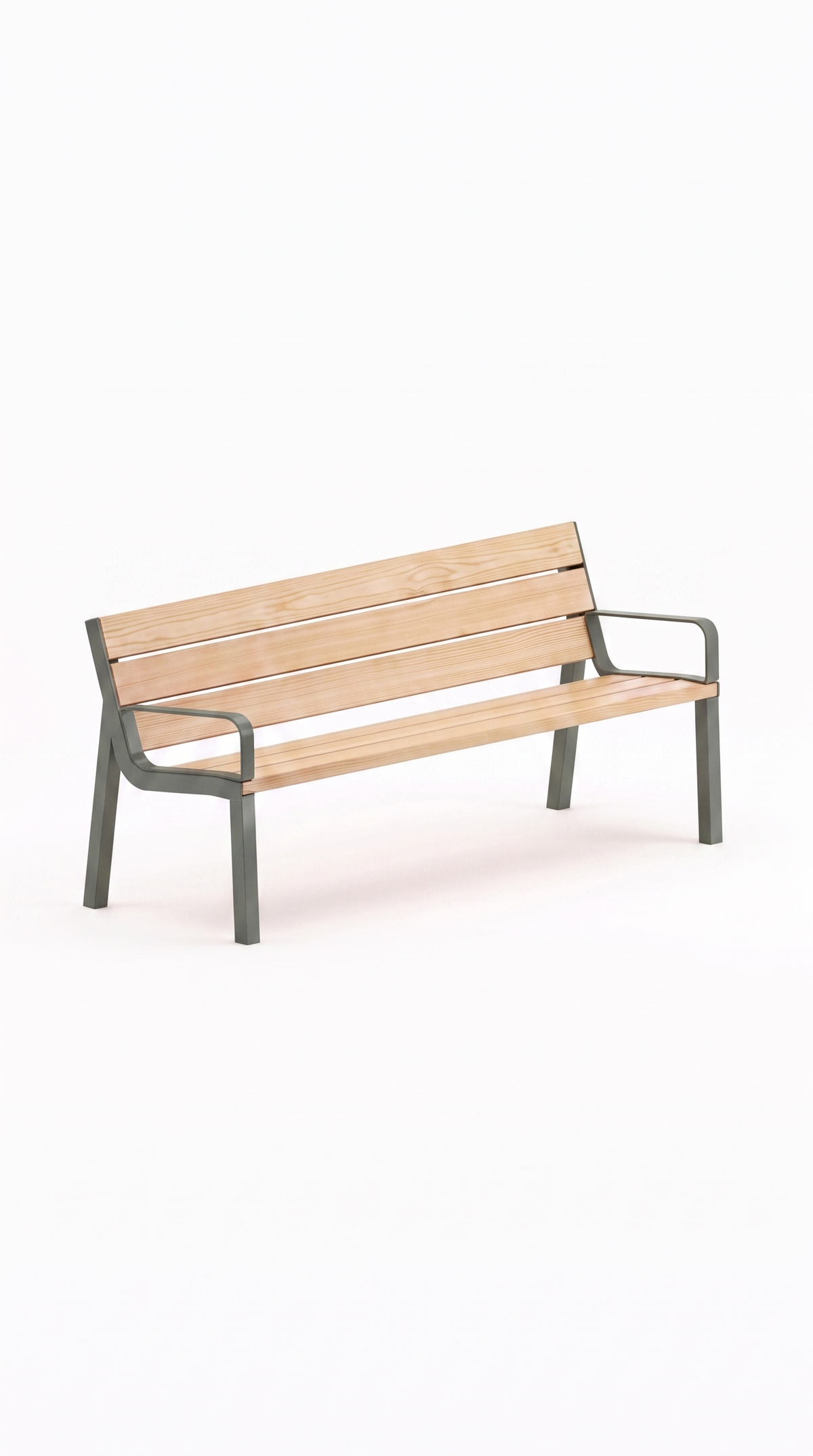 Banc KITA - Gris ardoise - 2 accoudoirs