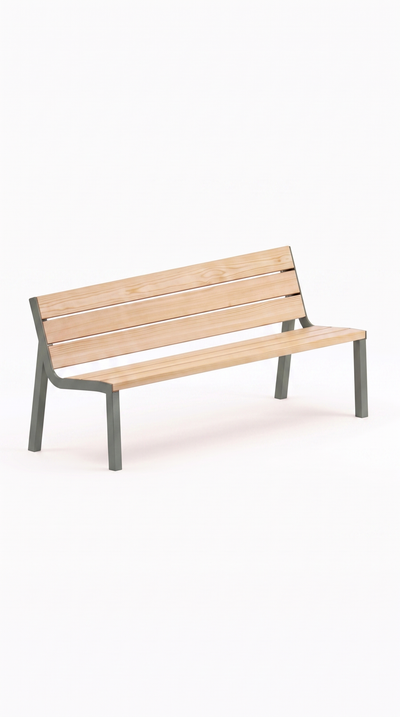 Banc KITA - Gris ardoise - Aucun accoudoir